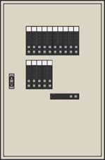 換気解錠対応電気錠制御盤(15回線用)　BAN-L15NA