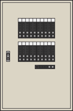 換気解錠対応電気錠制御盤(20回線用)　BAN-L20NA