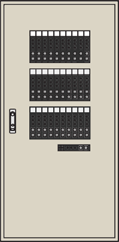 換気解錠対応電気錠制御盤(30回線用)　BAN-L30NA
